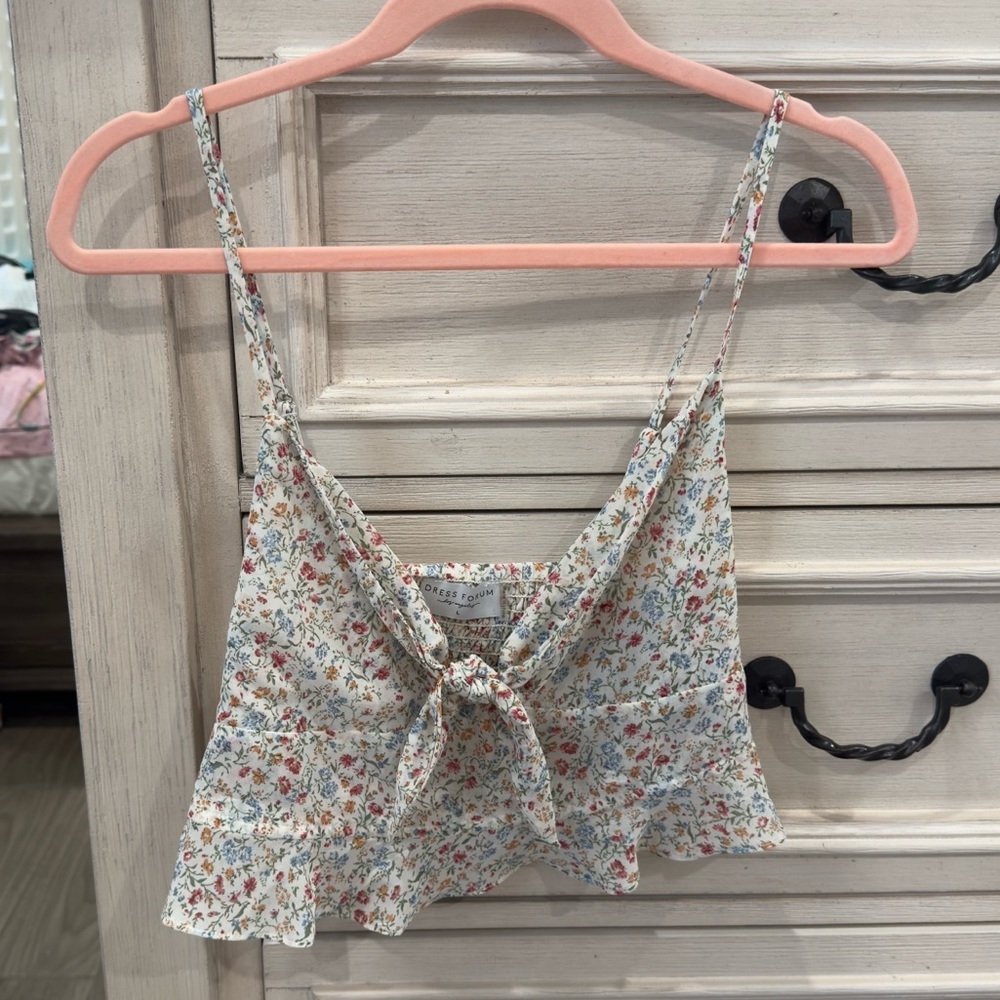 boutique floral tank top